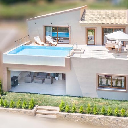 Villa Vasillis-Heated Swimming Pool With Infinity View Vitaládes Zewnętrze zdjęcie